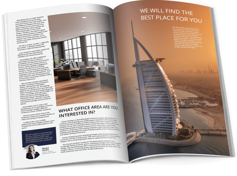 A picture with a magazine